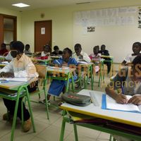 Afrikimages gabon /  lyceens
